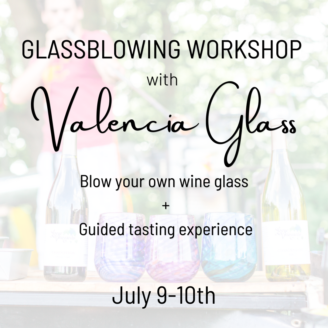 Glassblowing Workshop at Loew Vineyards with Valencia Glass