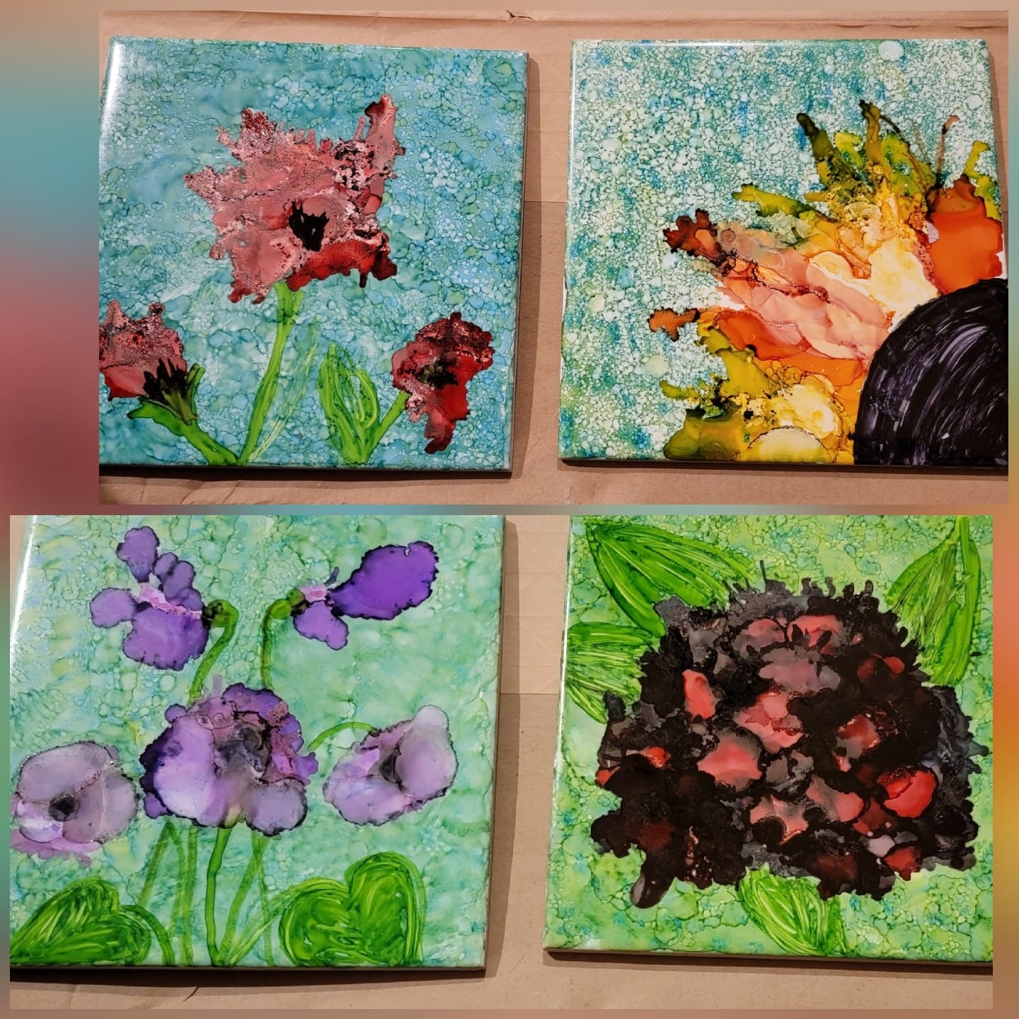 ALCOHOL INKS BLOWN FLOWERS *APRIL 30TH*12PM - Maryland Wineries Association