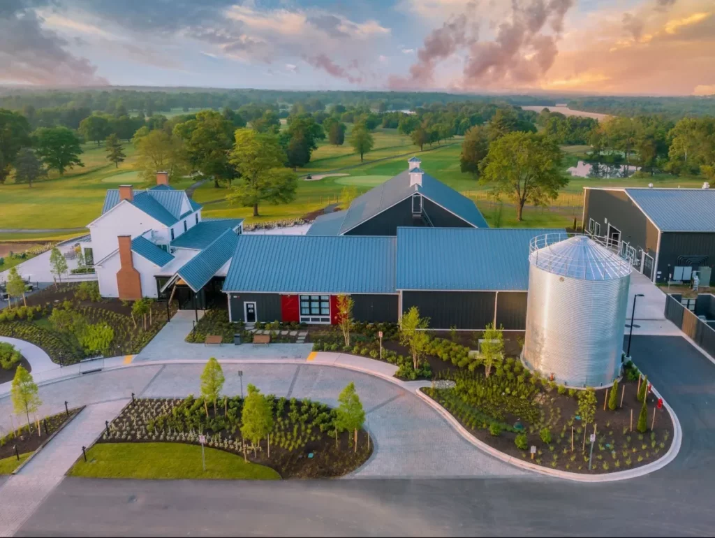 Digital model of winery and entertainment venue at the Crossvines location in Poolesville