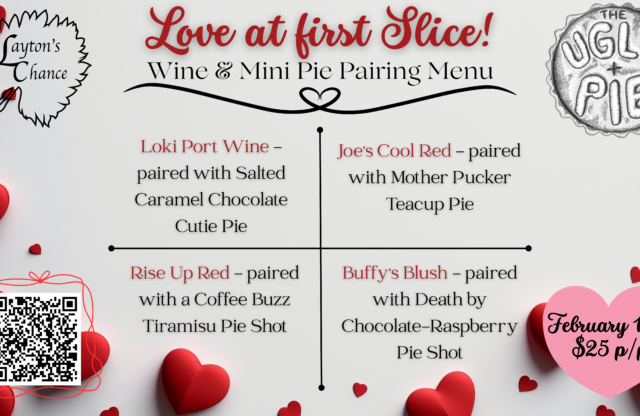 Menu Drop! Love at first Slice pairings